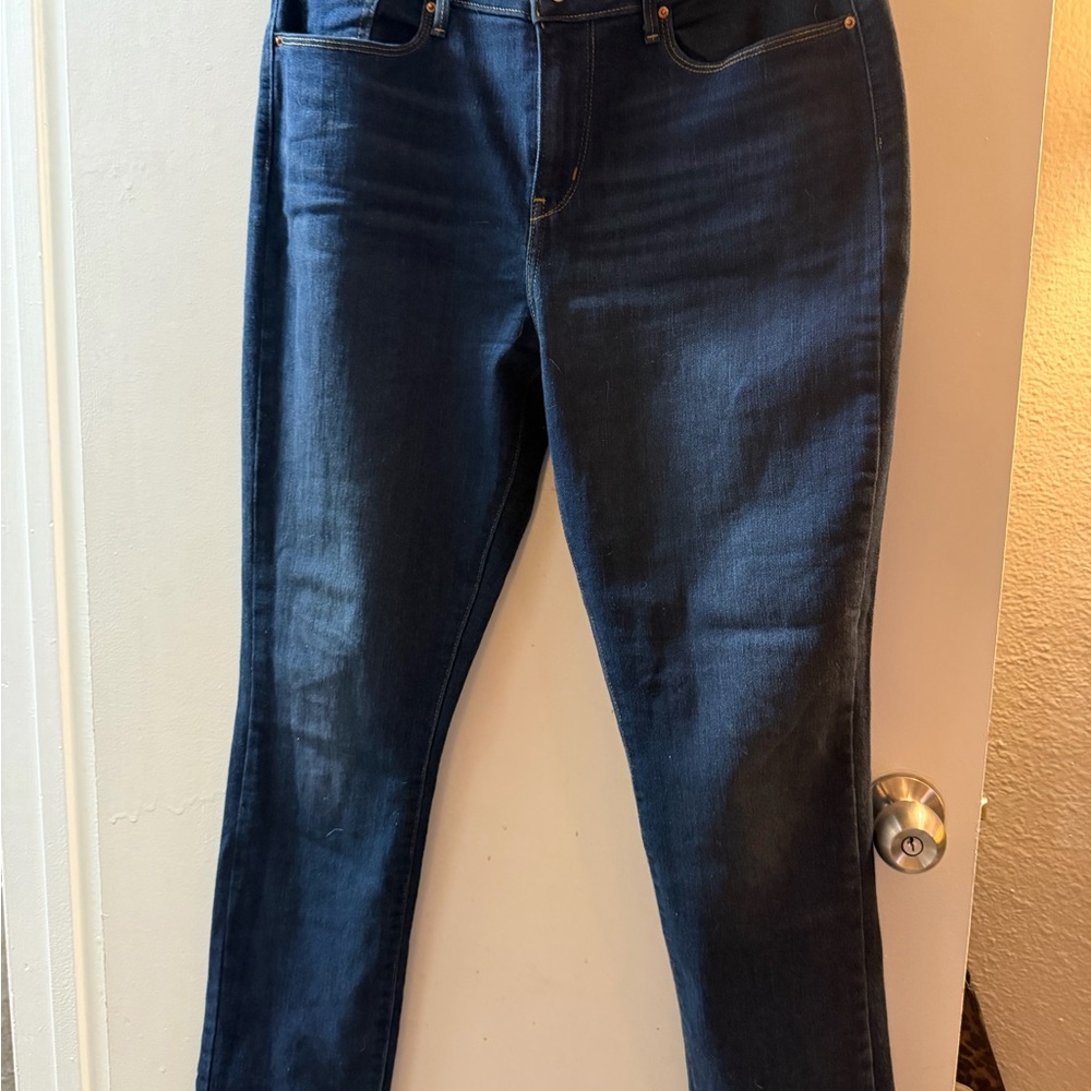 Signature by Levi Strauss Dark Blue Straight Leg Jeans